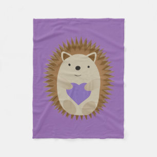 Cobertor De Velo Chapéu Furioso de Coração Roxo