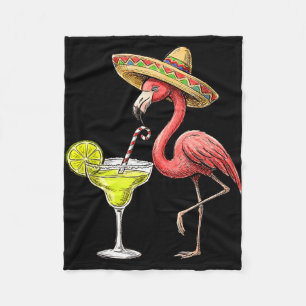 Cobertor De Velo chapéu mexicano flamingo margarita cinco de maio