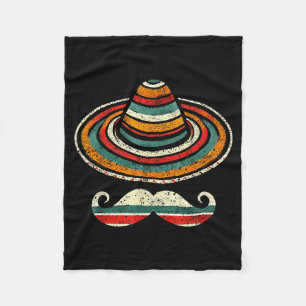 Cobertor De Velo Chapéu serape cinco de maio bigode festa homens