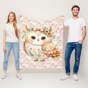 Cobertor De Velo Charme Farmcore Boho Cottagecore Owl
