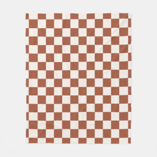 Cobertor De Velo Checar o quadro de verificação do Terracotta com