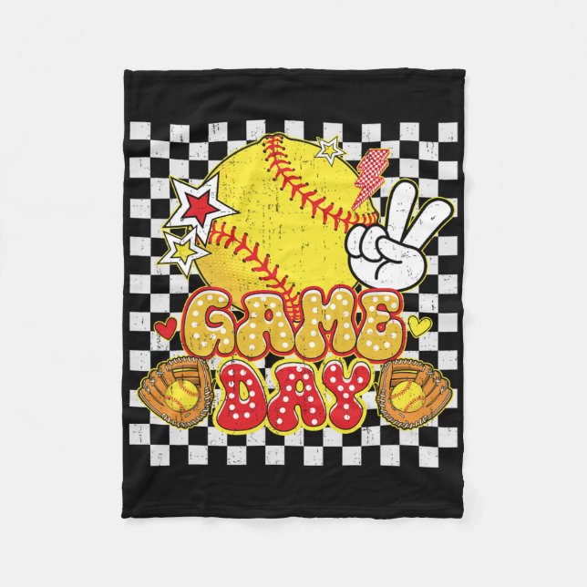 Cobertor De Velo Checkered Game Day Cute Coquette Bow Softll Women  (Frente)