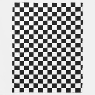 Cobertor De Velo Checkered preto