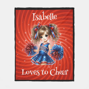 Cobertor De Velo Cheer Blanket Personalizado