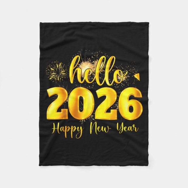 Cobertor De Velo Cheer To The New Year Happy New Year 2026 Party  (Frente)