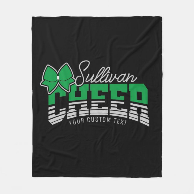 Cobertor De Velo Cheerleader de atleta da Escola de NOME ADD da Equ (Frente)