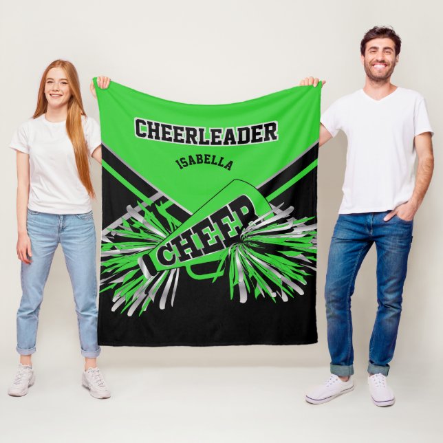 Cobertor De Velo cheerleader 📣 - Verde limão, Prata e Preto 2 (In Situ)
