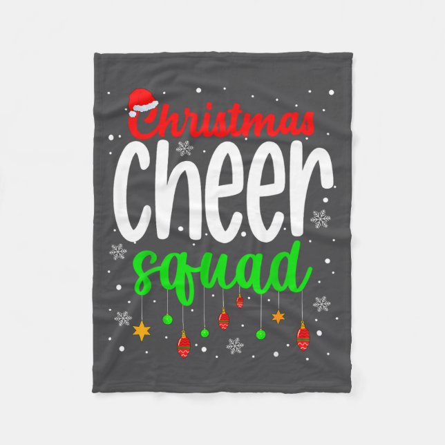 Cobertor De Velo Cheerleading Srts Lover Christmas Cheer Squad  (Frente)