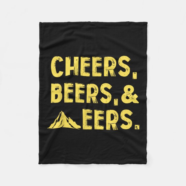 Cobertor De Velo "Cheers And Mountainers West Virginia" (Frente)