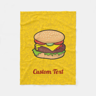 Cobertor De Velo Cheeseburger Fleece Blanket