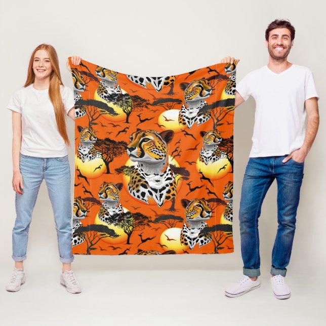 Cobertor De Velo Cheetah African Feline Wild Animal (In Situ)