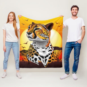 Cobertor De Velo Cheetah African Feline Wild Animal