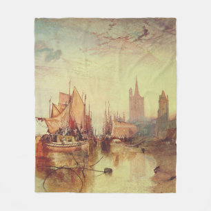 Cobertor De Velo Chegada de um Packet Boat por Joseph Turner