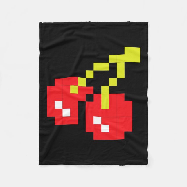 Cobertor De Velo Cherries 80s Vídeo Game Halloween Figurume Easy Gr (Frente)