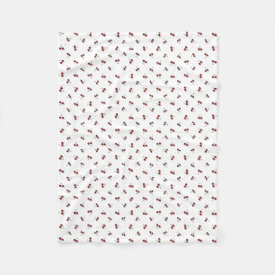 Cobertor De Velo Cherries Fleece Blanket
