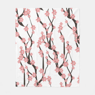 Cobertor De Velo Cherry Blossom: Vintage White Sem Olho.