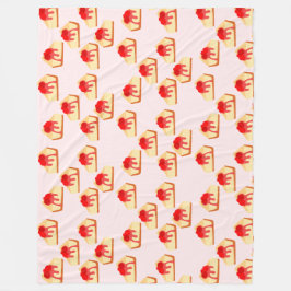 Cobertor De Velo Cherry Cheesecake Dessert