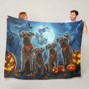 Cobertor De Velo Chesapeake Bay Terrier Halloween Spooky