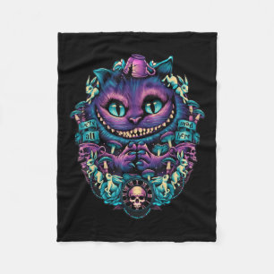 Cobertor De Velo Cheshire Cat Shirt Alice No País Das Maravilhas