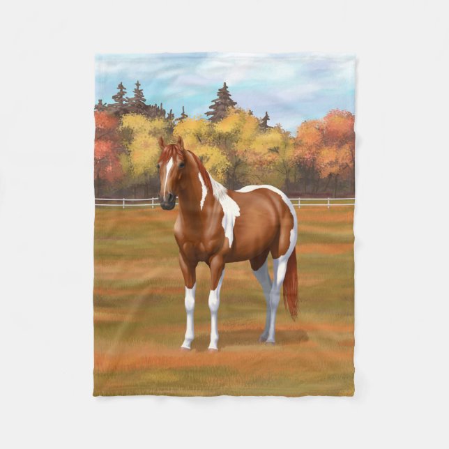 Cobertor De Velo Chestnut Pinto Sorrel Paint Horse Stallion (Frente)