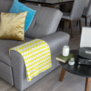 Cobertor De Velo Chevron Amarelo