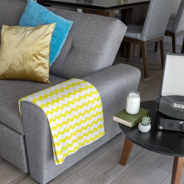 Cobertor De Velo Chevron Amarelo (Criador carregado)