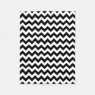 Cobertor De Velo Chevron preto e branco clássico