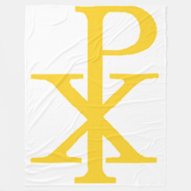 COBERTOR DE VELO CHI RHO CRUCIFIX ESCOLHA A SUA PRÓPRIA COR DE VOLT (Frente)