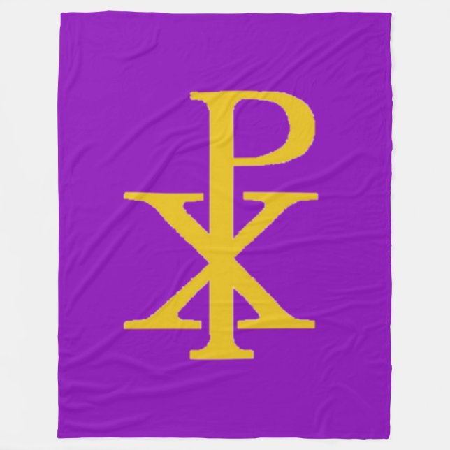 Cobertor De Velo CHI RHO CRUCIFIX Fleece Blanket (Frente)