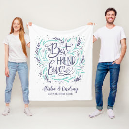 Cobertor De Velo Chic Hand - Letra Melhor Amigo Já Personalizado