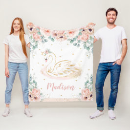 Cobertor De Velo Chic Swan Princesa Blush Peach Floral