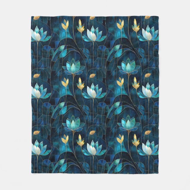 Cobertor De Velo Chic teal chrysanthemum (Frente)