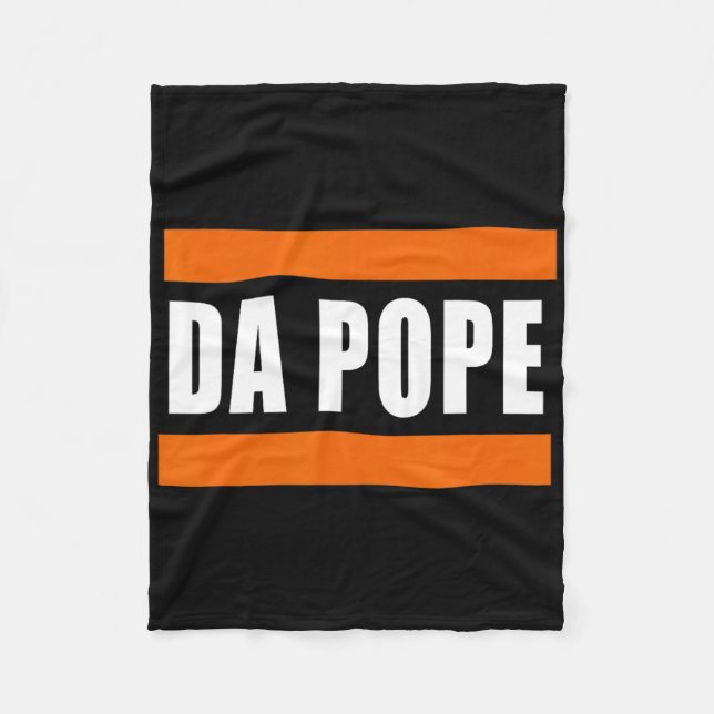 Cobertor De Velo Chicago Da Pope Engraçado Humor (Frente)