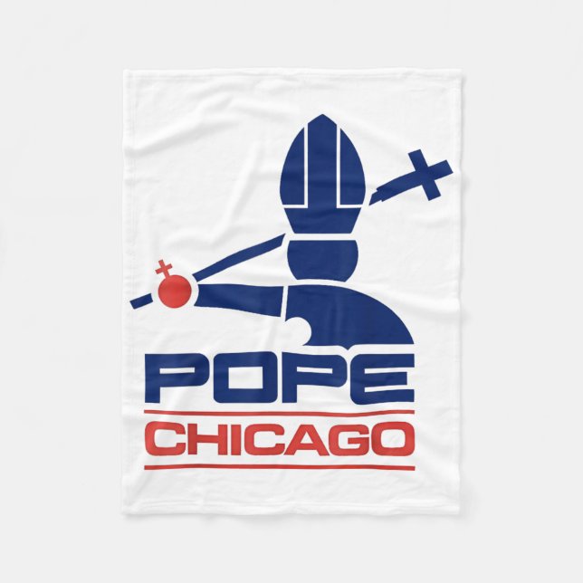 Cobertor De Velo Chicago Pope Leo (Frente)