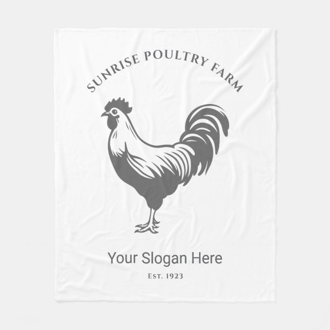 Cobertor De Velo Chicken Farm House (Frente)