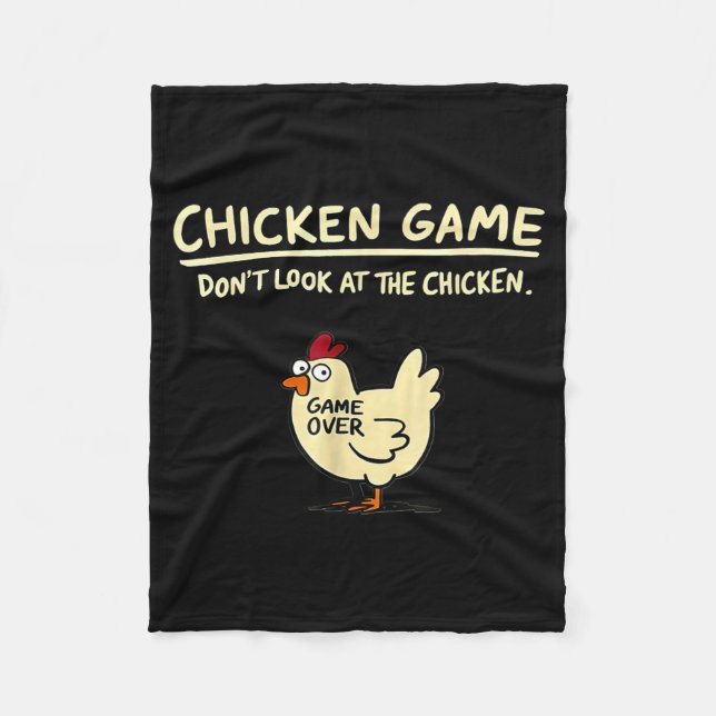 Cobertor De Velo Chicken Game Don't Look At The Chicken Funny Chick (Frente)