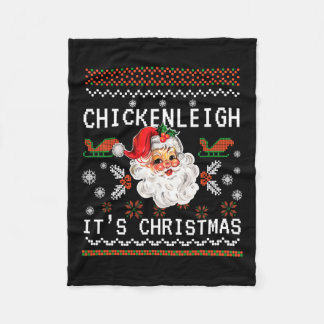 Cobertor De Velo Chickenleigh É Natal Engraçado Xmas 9