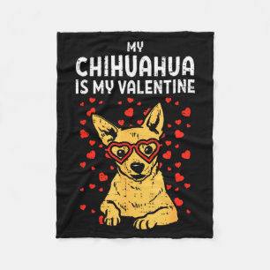 Cobertor De Velo Chihuahua é meu namorado Dia dos Namorados Chiwawa