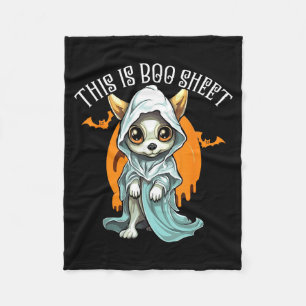 Cobertor De Velo Chihuahua Halloween Cachorro Traquinha ou Travessa