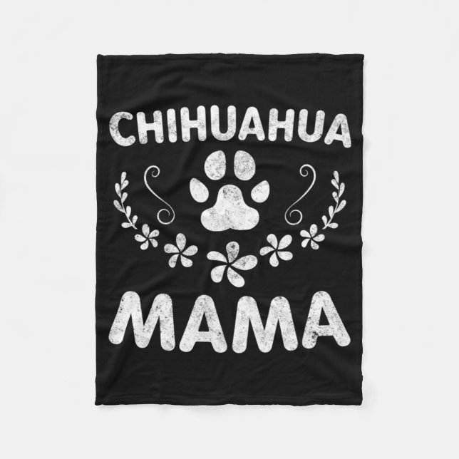 Cobertor De Velo Chihuahua Mama (Frente)