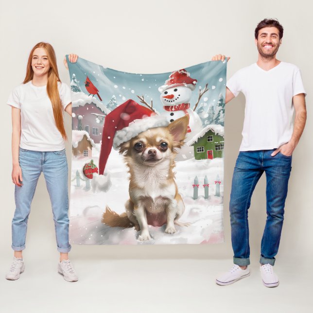 Cobertor De Velo Chihuahua Terra de Encantamento de Natal (In Situ)