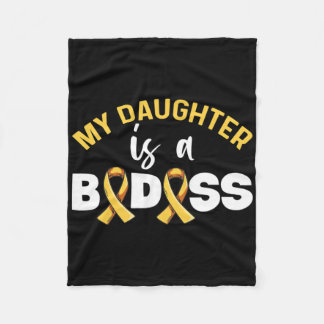 Cobertor De Velo Childhood Cancer Awareness Design For A Dad Of A W