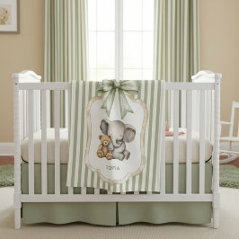 Cobertor De Velo childrens Sweet Elephant Teddy Bear Friends 