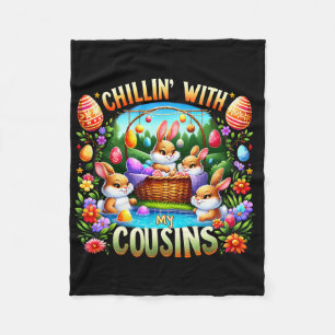 Cobertor De Velo Chilling' Com Meu Primo Dia de Páscoa Caça De Ovo 