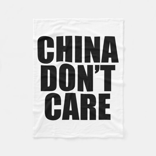 Cobertor De Velo China Dont Care  (Frente)