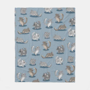 Cobertor De Velo Chinchillas bonitas