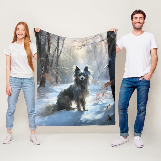 Cobertor De Velo Chinês Pinto Que Neve Natal (In Situ)