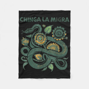 Cobertor De Velo Chinga La Migra Pró Imigração Fascismo Direitos Hu