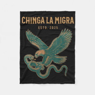 Cobertor De Velo Chinga La Migra Pró Imigração Fascismo Direitos Hu