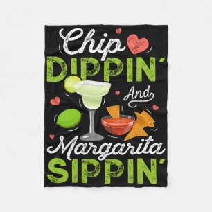 Cobertor De Velo Chip Dippin' E Margarita Sippin' Engraçado Cinco D